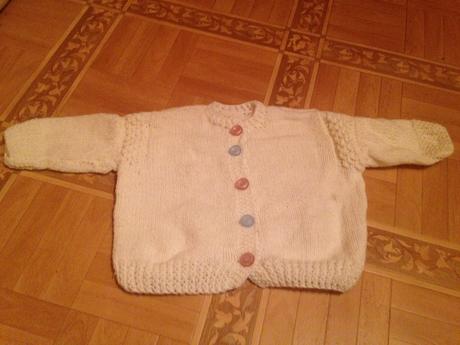 Dívčí svetr - svetřík domácky pletený, 68