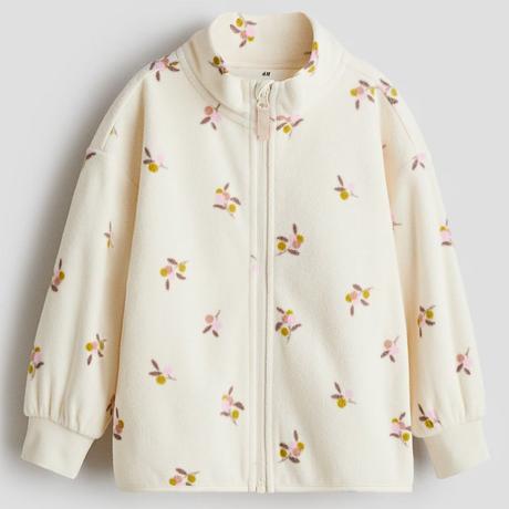 H&m mikina berries fleecová dívčí vel. 110/116, h&m,110 / 116