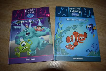 2x pohádková kniha příšerky s.r.o a nemo,