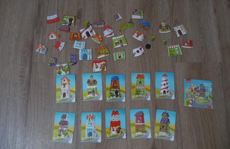 Nová magnetická hra puzzlika domečky,