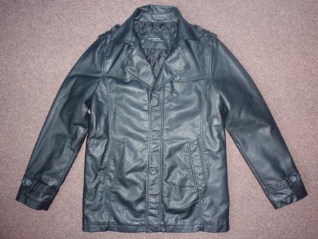 Kabát-sako-bunda kůže ombre, xl