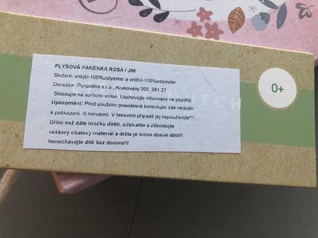 Látková panenka rosa v krabičce zn. little dutch, 