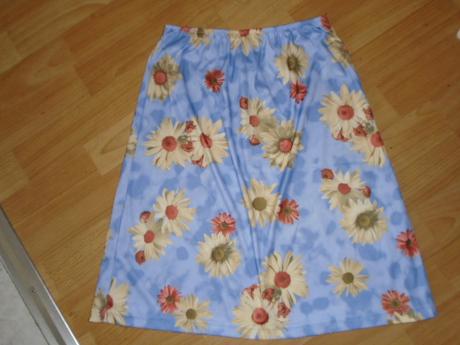 Sukně letní květy vel 158- s, s