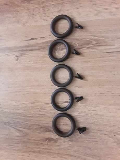 Kroužky na záclony se žabkou,