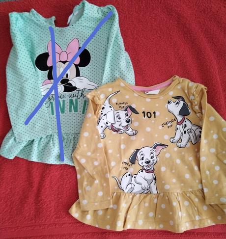 Trička s dlouhým rukávem, disney,80