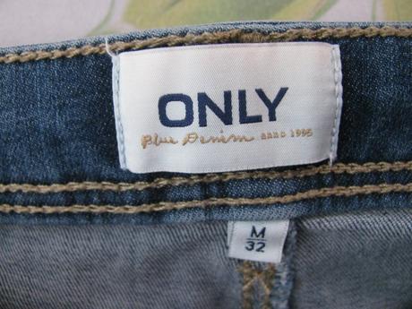 Strečové leh. trhané zkrácené fit džíny skiny only, only,32