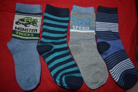 4x ponožky bavlněné,v.26-27, 26 / 27
