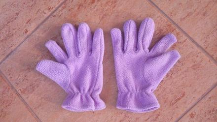 Rukavice pro holky - fialové, 110