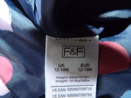 Šusťáková kombinézka vel. 86, f&f,86