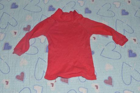 Bavlněný rolák, triko dlouhý rukáv se stojáčkem, 74