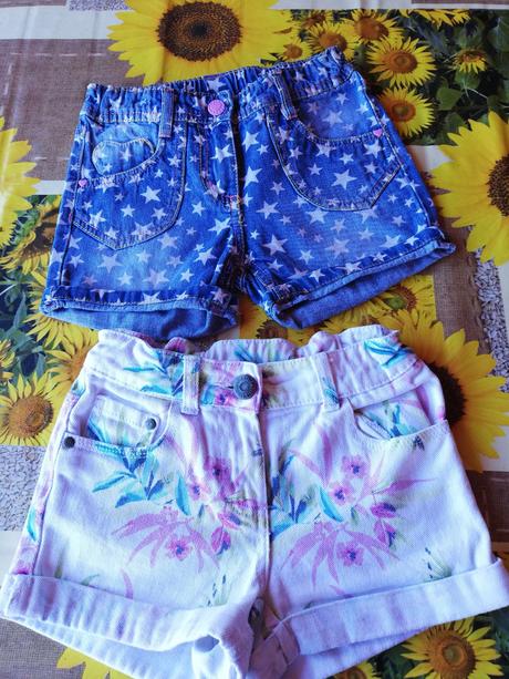 Sada dívčích šortek vel. 122/128., palomino,122