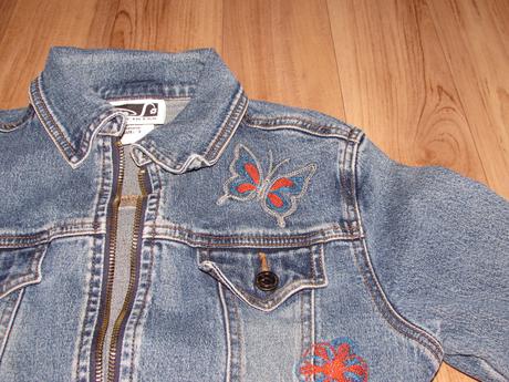 Džínová bunda vel. 7 let, 128