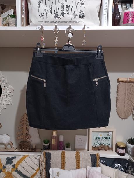 Černá minisukně 170/176, xs-m, takko,170