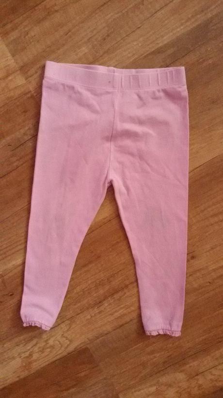 Růžové legíny s krajkou, next,92