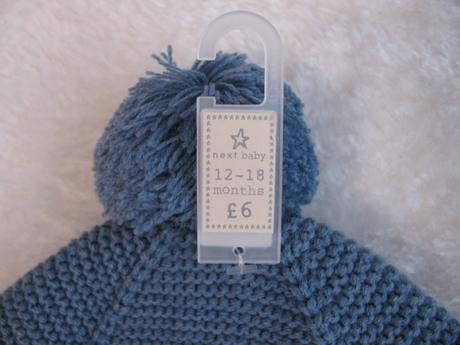 Modrá zimní čepice- next-12-18 měs., next,86