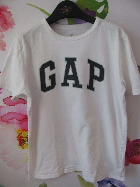 Dětské bavlněné bílé tričko gap/unisex, gap,152