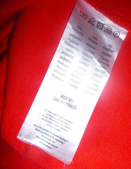 Červené šaty projmuté - vel.l-xl, l