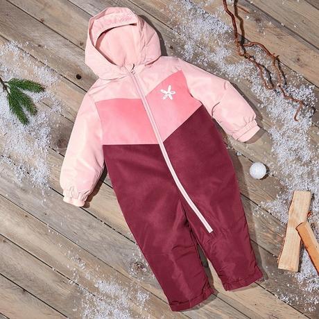 Zimní kombinéza růžový / vínový overal vel. 92, lupilu,92