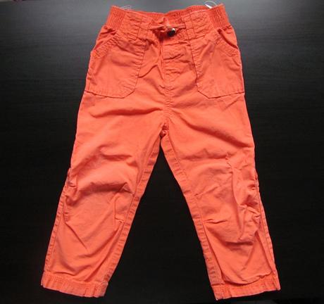 Dívčí oranžové letní kalhoty c&a, vel. 92, c&a,92