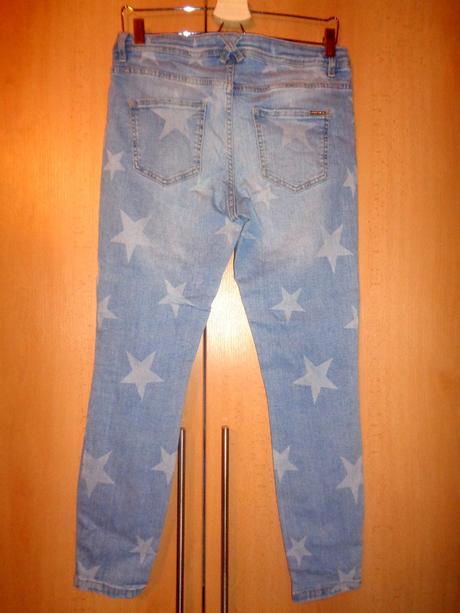 Pružné riflové kalhoty s hvězdami, orsay,l