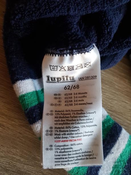 Teplejší punčošky vel. 62/68, lupilu,62