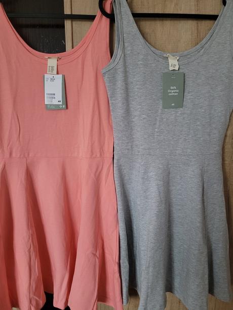 Nové 2pack letní žerzejové šaty h&m vel.152/164, h&m,158