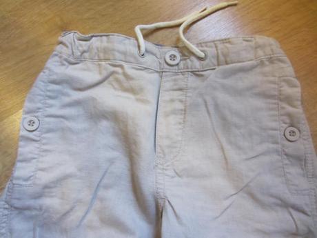  tenké, měkké lněné kalhoty na léto, h&m,110