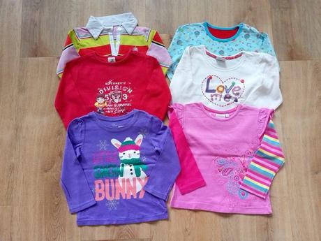 6 x tričko dlouhý rukáv - next, yd, c&a,atd, next,86