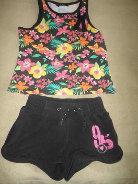 Černé šortky orchestra, vel. 7-8 let, 122