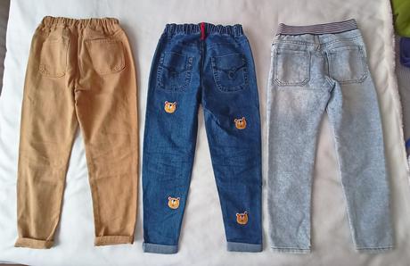 3x dětské džíny,122/128, 128