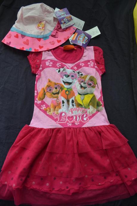 Šaty patrola na 4-5let a klobouček, nickelodeon,110