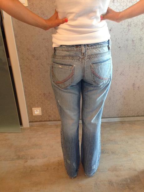 Světlé letní džíny na donošení, velikost 36-38, quiksilver,s