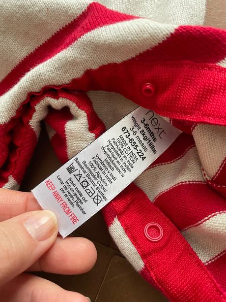 Overál úplet. vánoční s čepičkou - v. 3/6 měs next, 68