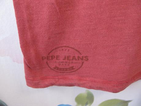 Dětské vínově červené tričko pepe jeans, pepe jeans,152