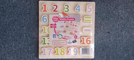 Dřevěné puzzle s počítáním, 