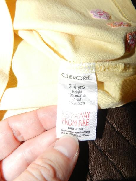 Tričko krátký rukáv žluté, cherokee,104