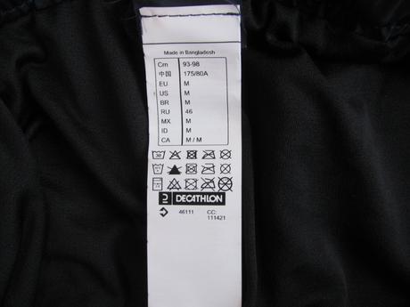 Koupací tmavě modré šortky kalenji, decathlon,m