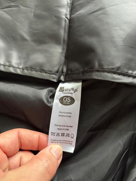 An7/ plášť dospělý černý - v. one size, 