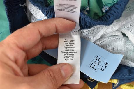 Koupací kraťasy vel. 5 - 6 let, f&f,116