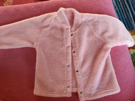 Kabátek růžový opočenský na miminko holčičku, 68