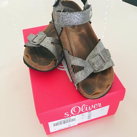 Dívčí sandály s.oliver, vel. 33, s.oliver,33