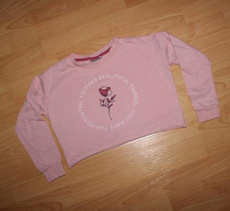 Bavlněná crop top mikina, pepco,134