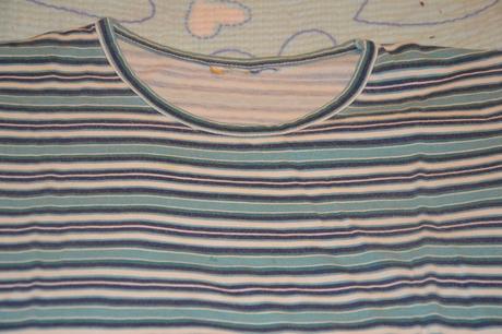 110116 prouhaté bavlněné tričko krátký rukáv, 110