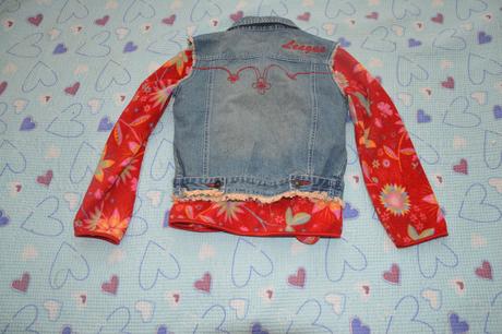 128 fleesová mikina a džínová vesta, h&m,128