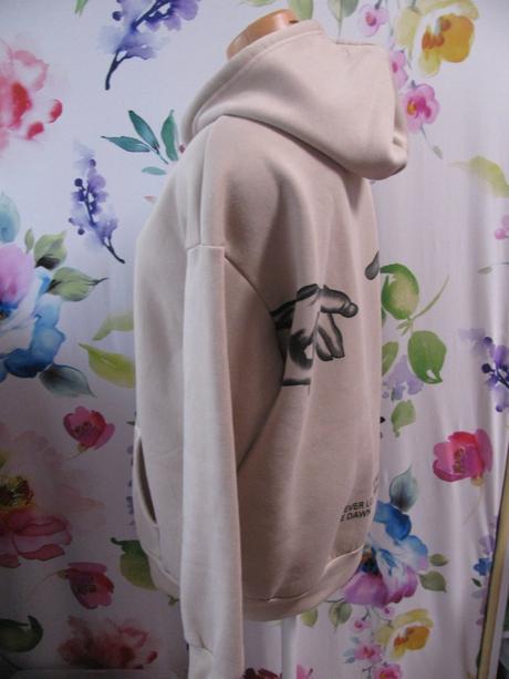 Béžová mikina s kapucí / unisex, m
