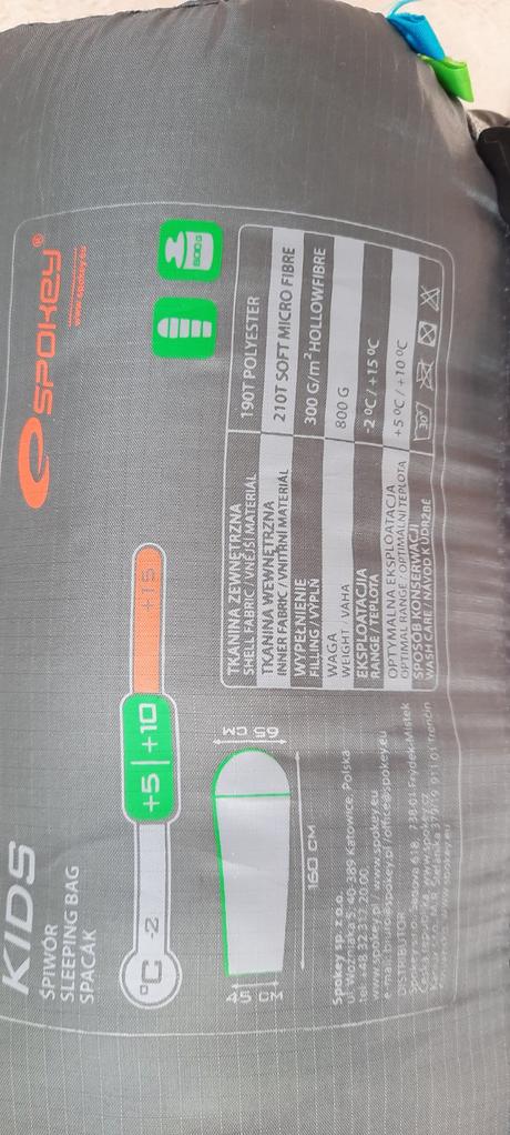 Spacák mumie dětský, spokey