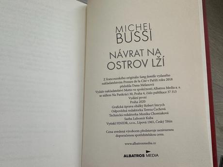 Kniha návrat na ostrov lží,