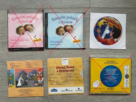 Cd - pohádky a ukolébavky pro děti, 3 ks,
