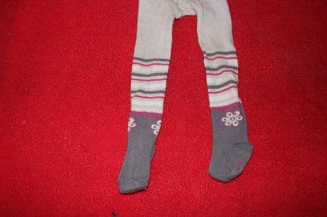 Dívčí punčocháče květy, proužky vel. 86 - 92, 86