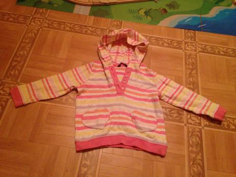 Dívčí mikina - mikinka proužky vel. 92 - 98, george,92